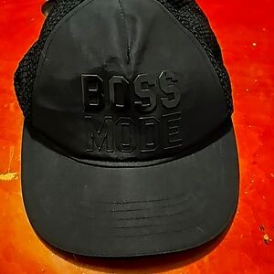 Boss Mode black on black cap